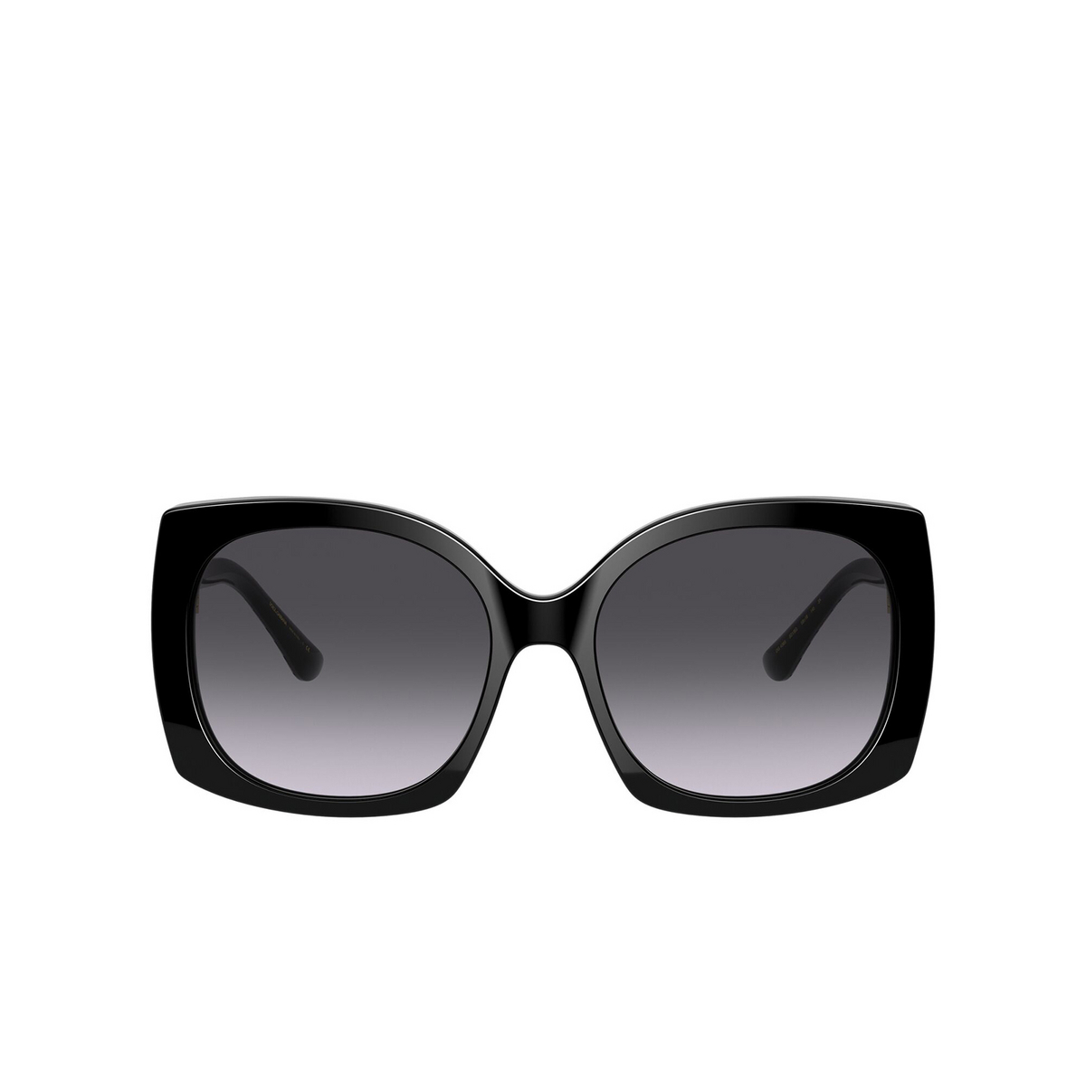 Dolce & Gabbana® Square Sunglasses: DG4385 color Black 501/8G - front view.
