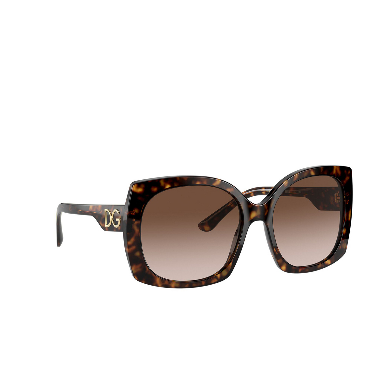 Dolce & Gabbana DG4385 Sunglasses 502/13 Havana - three-quarters view