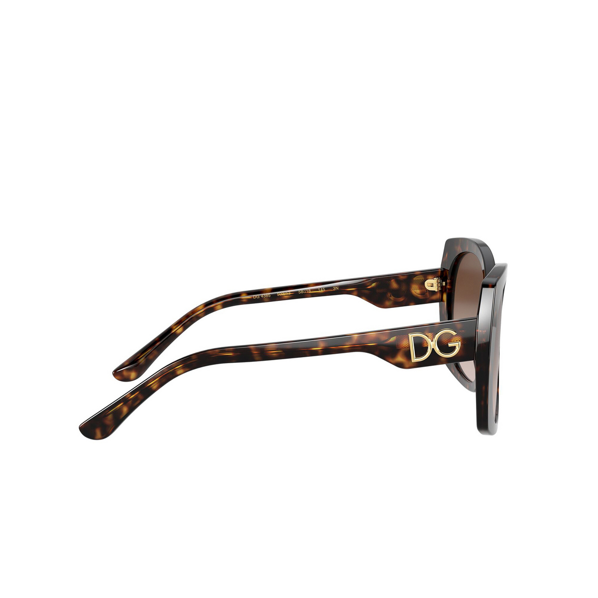 Dolce & Gabbana® Square Sunglasses: DG4385 color 502/13 Havana - 3/3