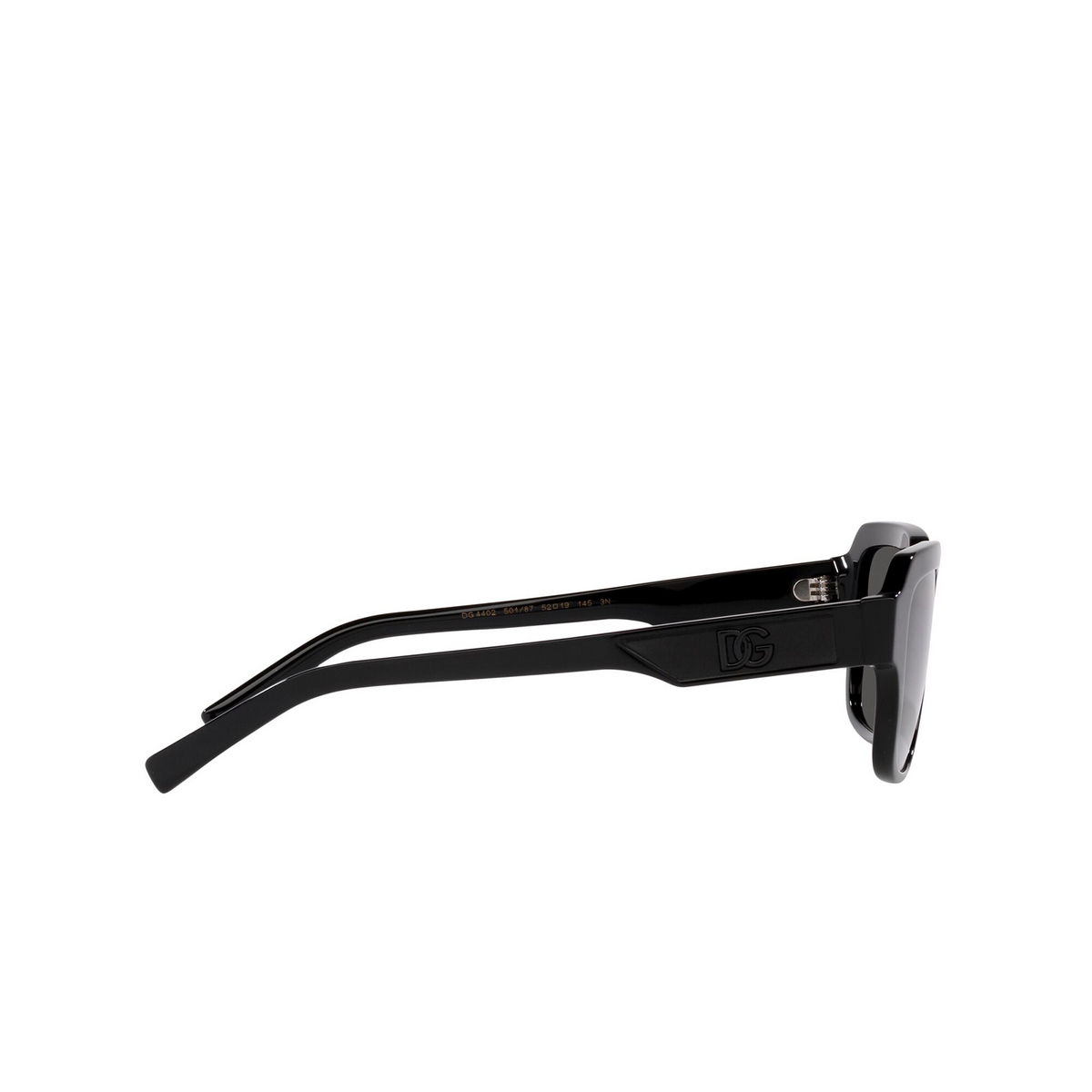 Dolce & Gabbana® Square Sunglasses: DG4402 color 501/87 Black - product thumbnail 3/3