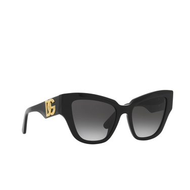 Gafas de sol Dolce & Gabbana DG4404 501/8G black - Vista tres cuartos