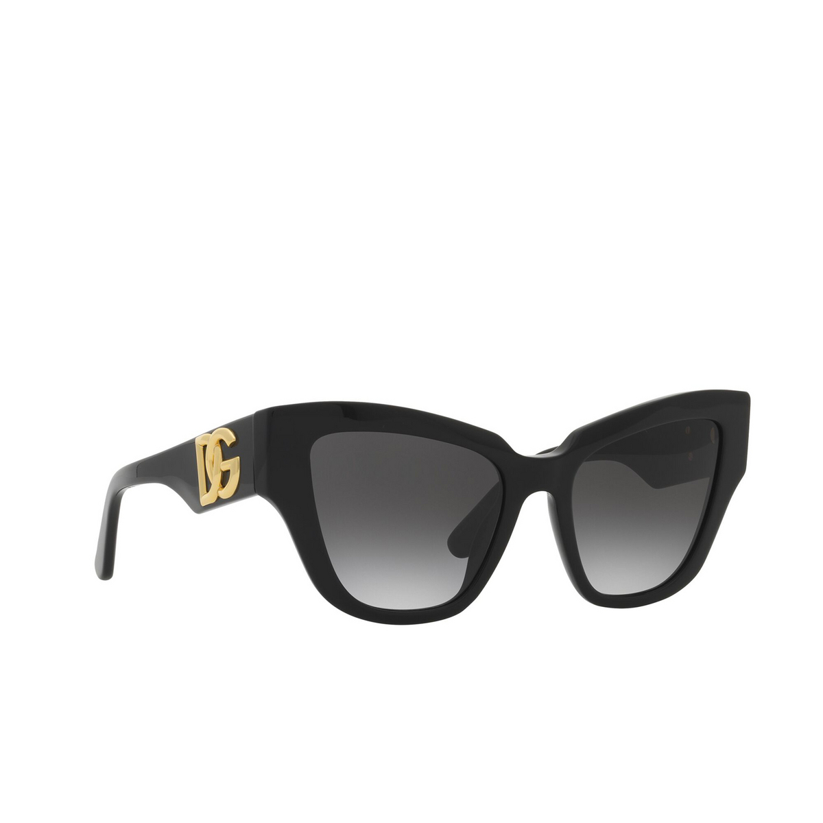 Dolce & Gabbana® Cat-eye Sunglasses: DG4404 color 501/8G Black - product thumbnail 2/3