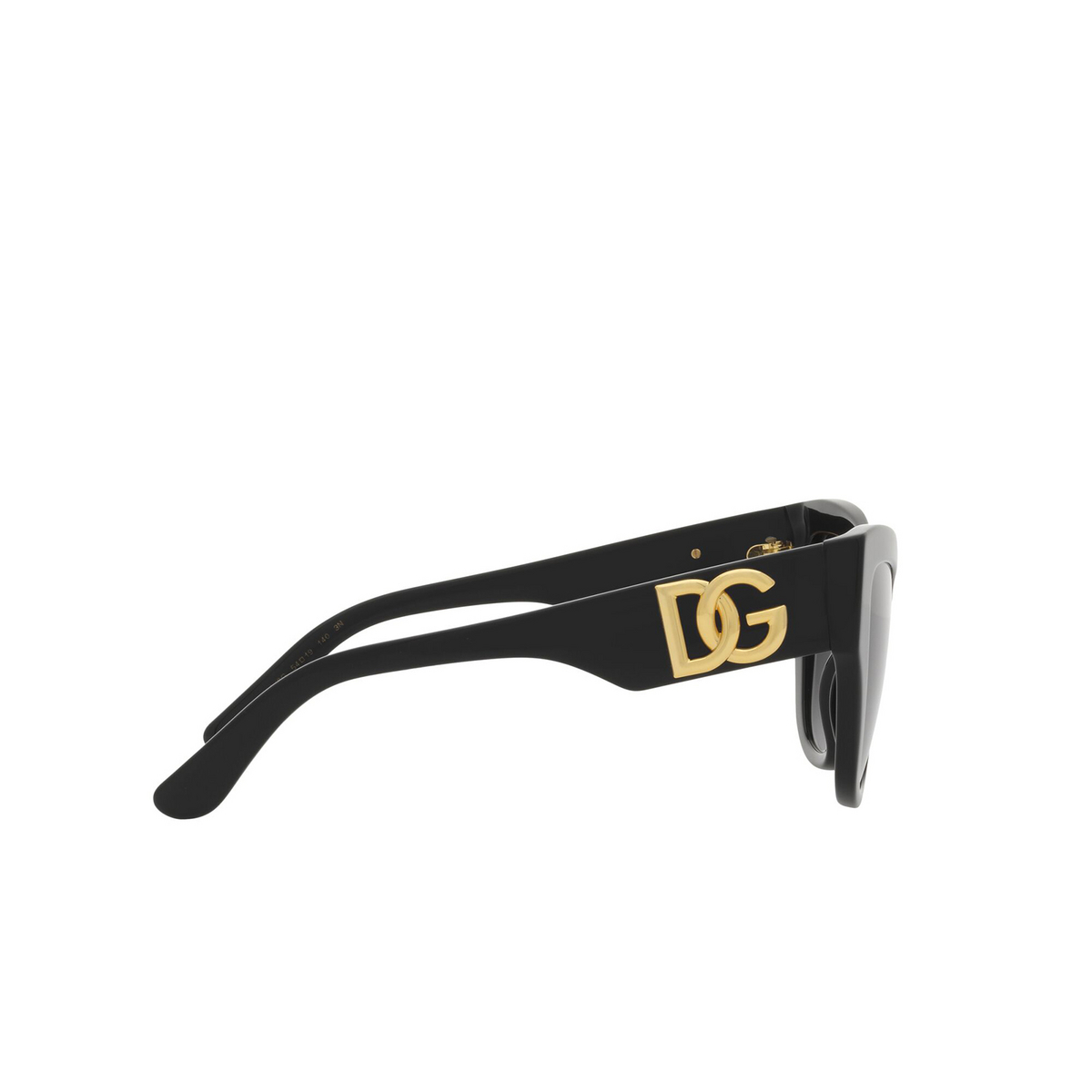 Dolce & Gabbana® Cat-eye Sunglasses: DG4404 color 501/8G Black - product thumbnail 3/3