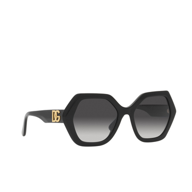Lunettes de soleil Dolce & Gabbana DG4406 501/8G black - Vue trois quarts