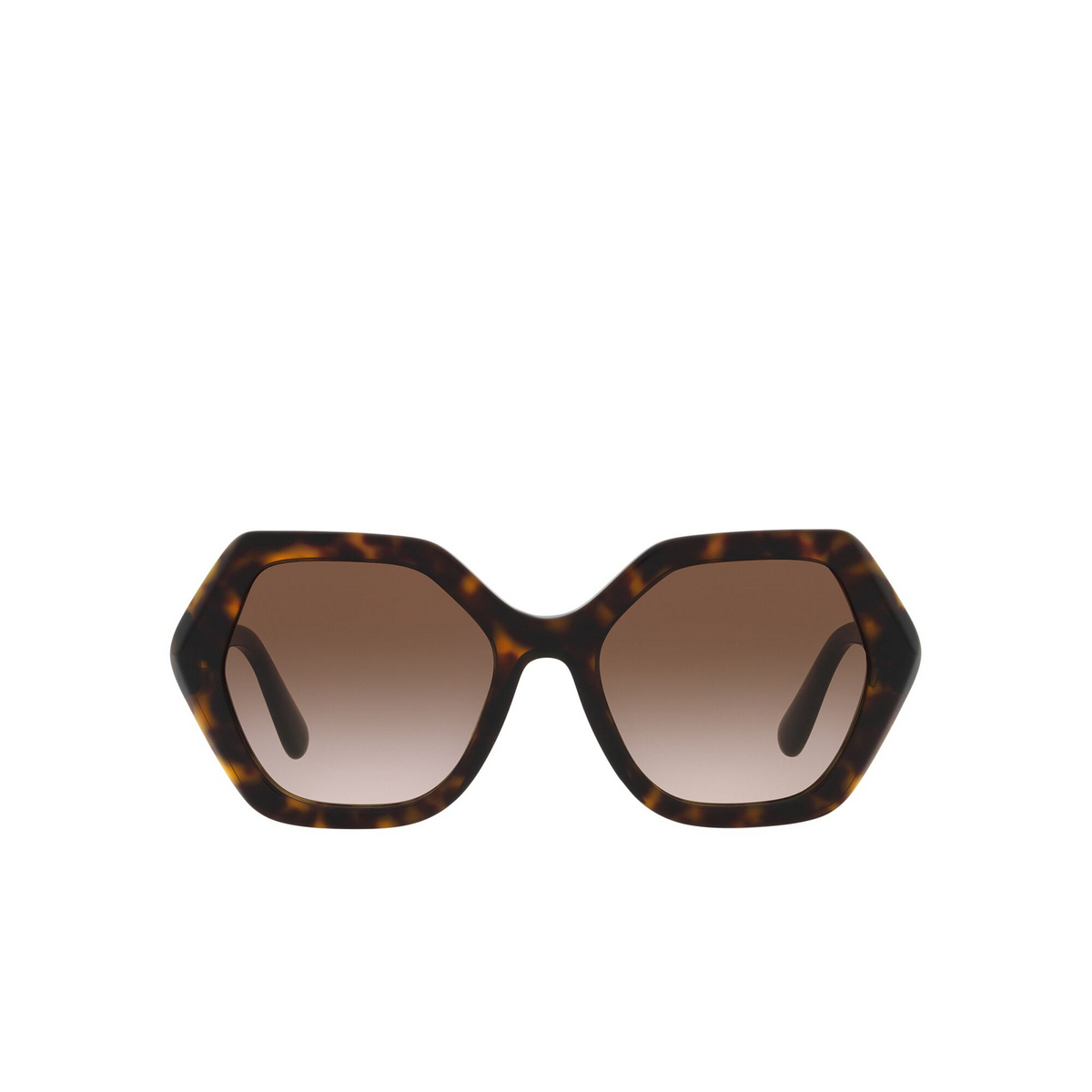 Dolce & Gabbana® Irregular Sunglasses: DG4406 color Havana 502/13 - front view.
