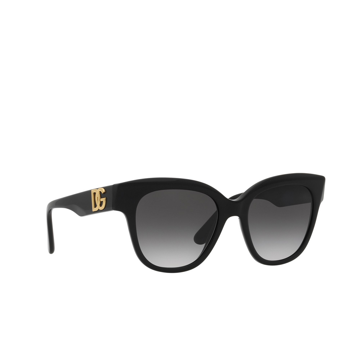 Dolce & Gabbana DG4407 Sunglasses 501/8G Black - three-quarters view