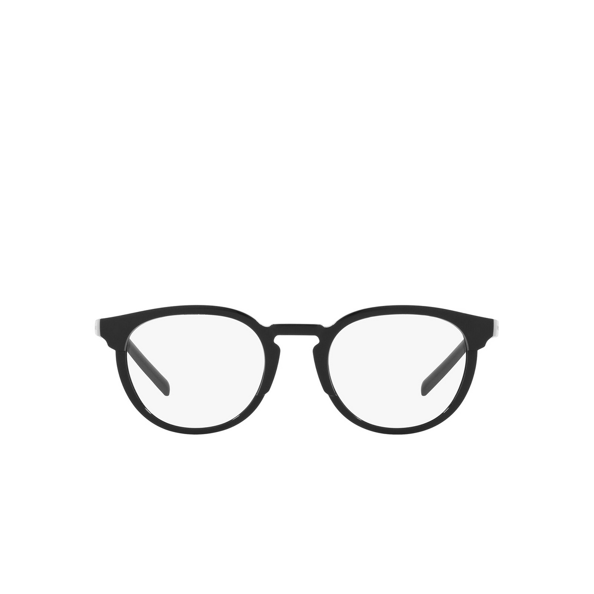 Dolce & Gabbana® Round Eyeglasses: DG5067 color Black 501 - front view.