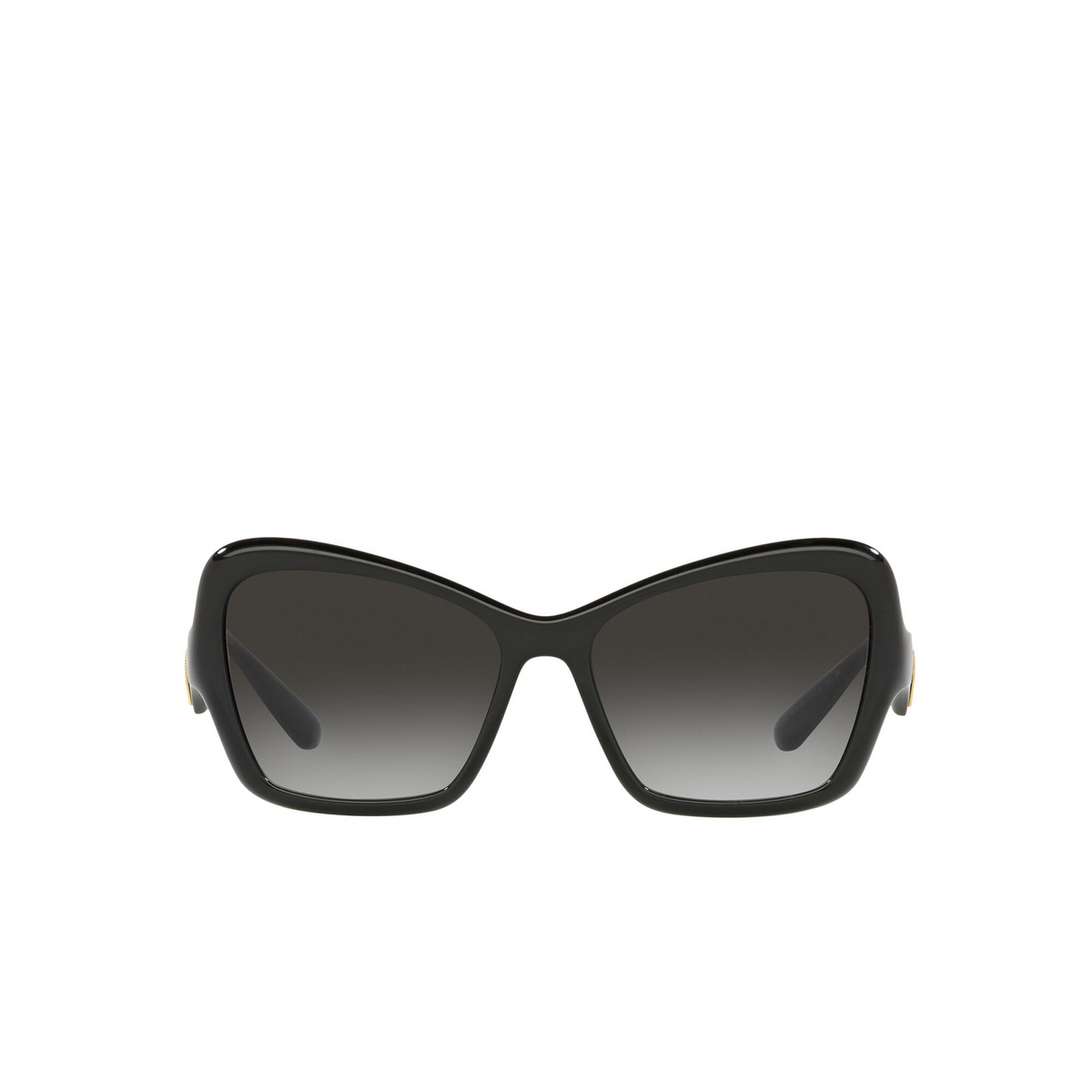 Dolce & Gabbana® Cat-eye Sunglasses: DG6153 color Black 501/8G - front view.