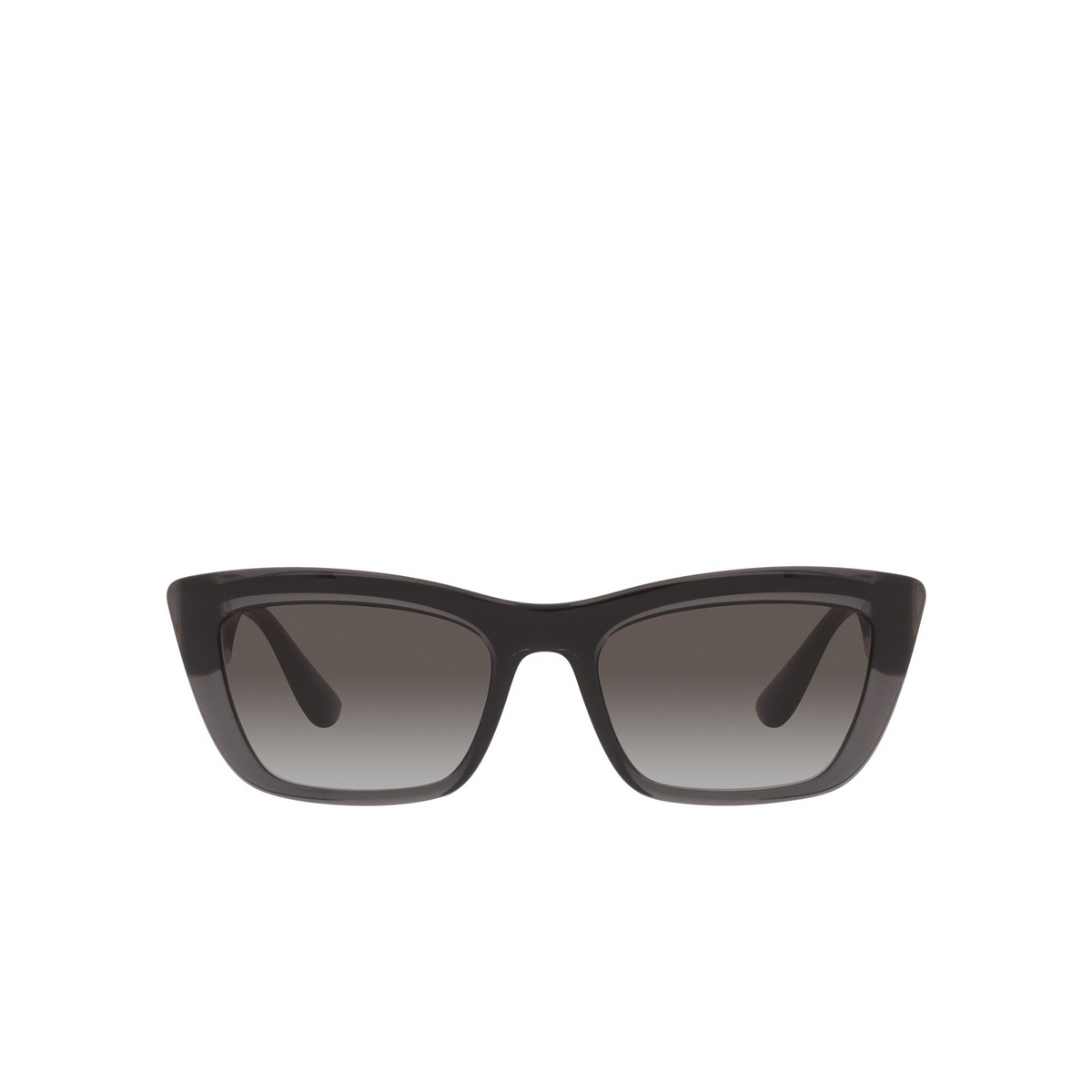 Dolce & Gabbana® Cat-eye Sunglasses: DG6171 color 32578G Transparent Grey/ Black - product thumbnail 1/3