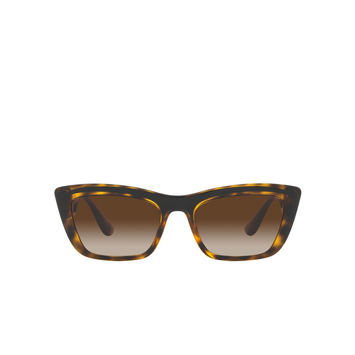 Dolce & Gabbana® Cat-eye Sunglasses: DG6171 color Havana / Black 330613 - front view.