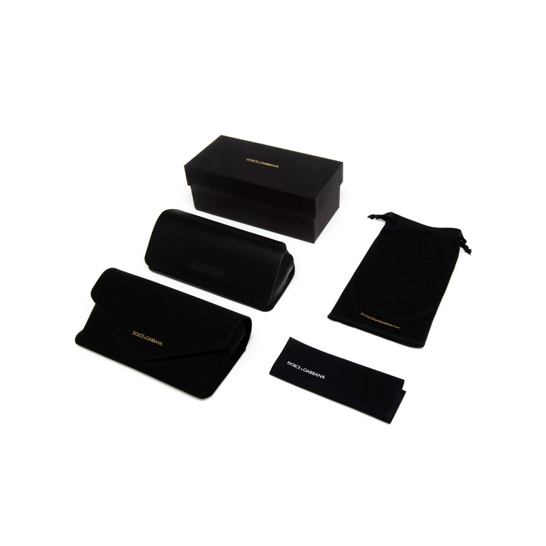 Occhiali da sole Dolce & Gabbana DG4374 32468g black on transparent black - 4/4