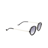 Eyepetizer 55 Sunglasses C.A-1-27F black matt and silver - product thumbnail 2/5