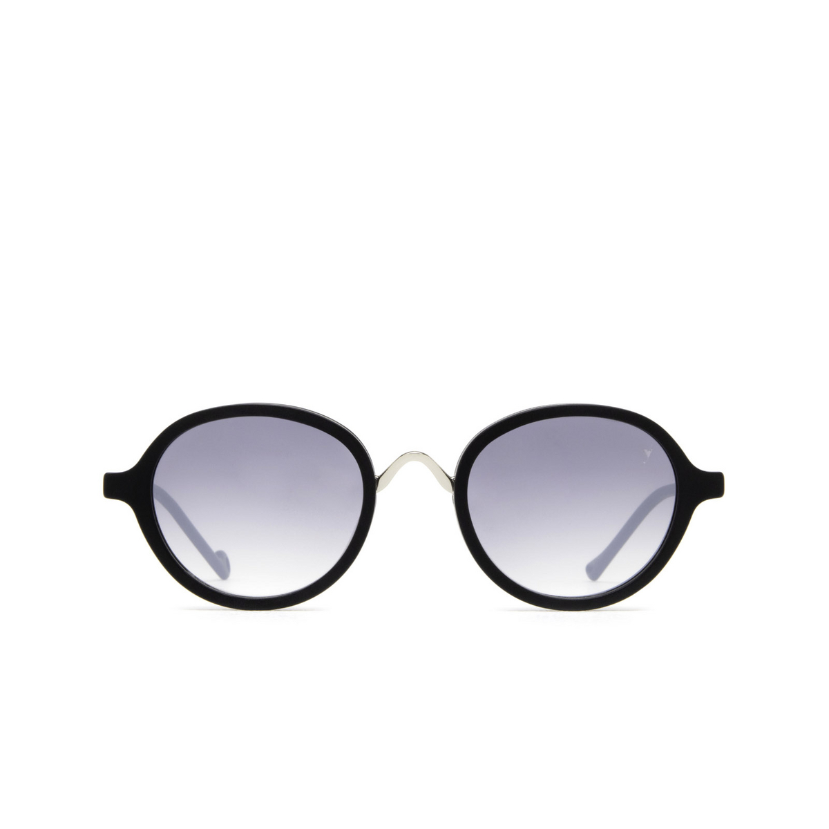 Eyepetizer 55 Sunglasses C.A-1-27F Black Matt and Silver - front view