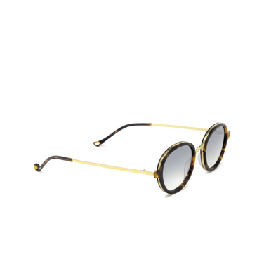 Eyepetizer 55 Sunglasses c.i-4-25f dark havana matt and gold - three-quarters view