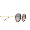Gafas de sol Eyepetizer 55 C.O-4-20 cyclamen matt and gold - Miniatura del producto 3/5