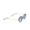 Eyepetizer 55 Sunglasses C.T-4-26F petrol blue matt and gold - product thumbnail 2/5