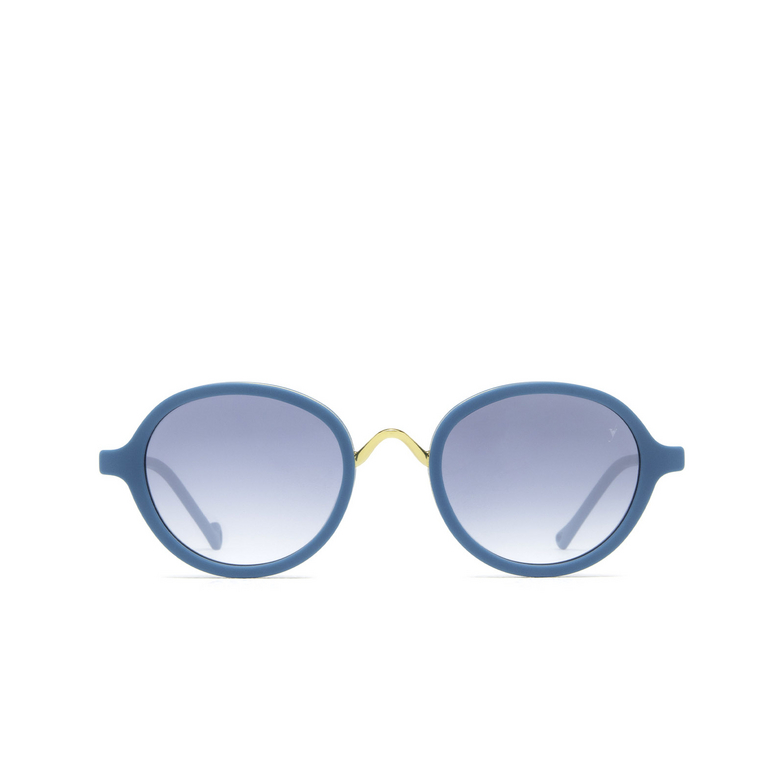 Eyepetizer 55 Sunglasses C.T-4-26F petrol blue matt and gold - 1/5