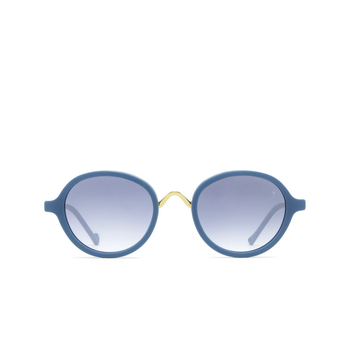 Eyepetizer 55 Sunglasses C.T-4-26F Petrol Blue Matt and Gold - front view