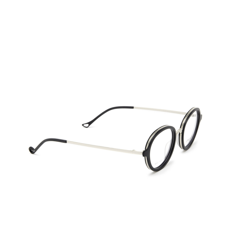 Eyepetizer 55 Eyeglasses C.A-1 black matt and silver - 2/5