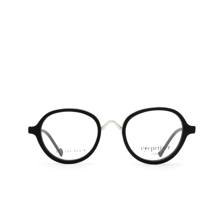 Eyepetizer 55 Eyeglasses C.A-1 black matt and silver - 1/5