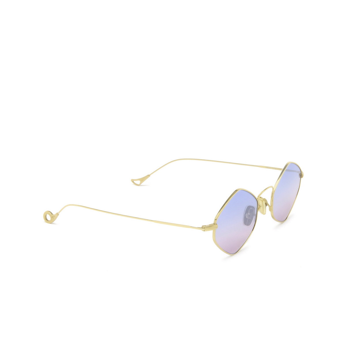 Eyepetizer® Irregular Sunglasses: Amelie color Gold C.4-42F - three-quarters view.