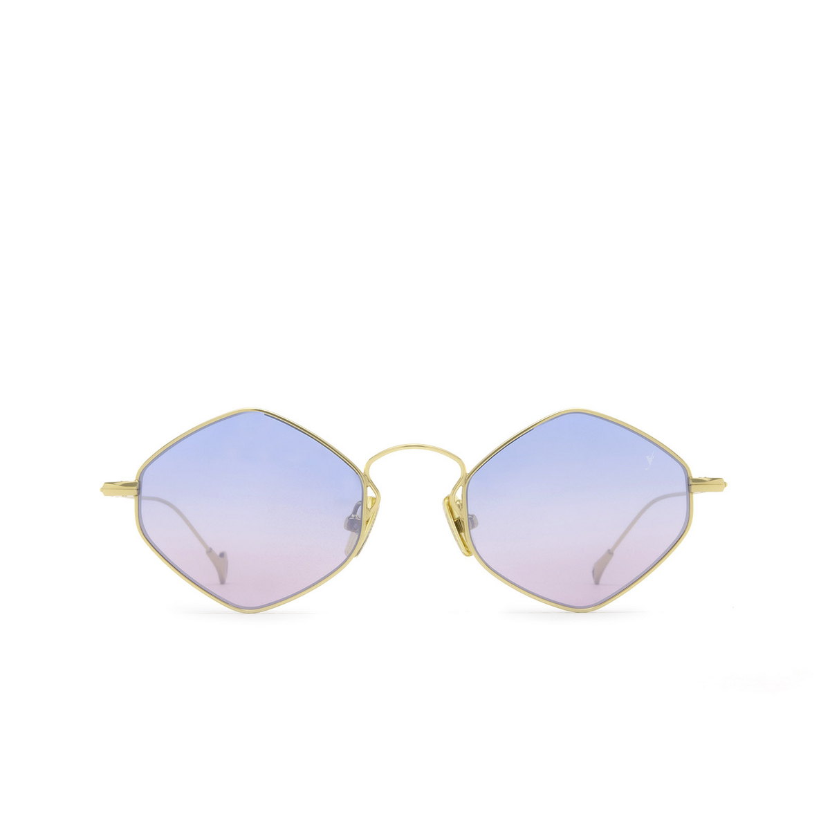 Eyepetizer® Irregular Sunglasses: Amelie color Gold C.4-42F - front view.