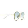 Eyepetizer CINQ Sunglasses C.4-P-S-21 turquoise havana and gold - product thumbnail 3/5