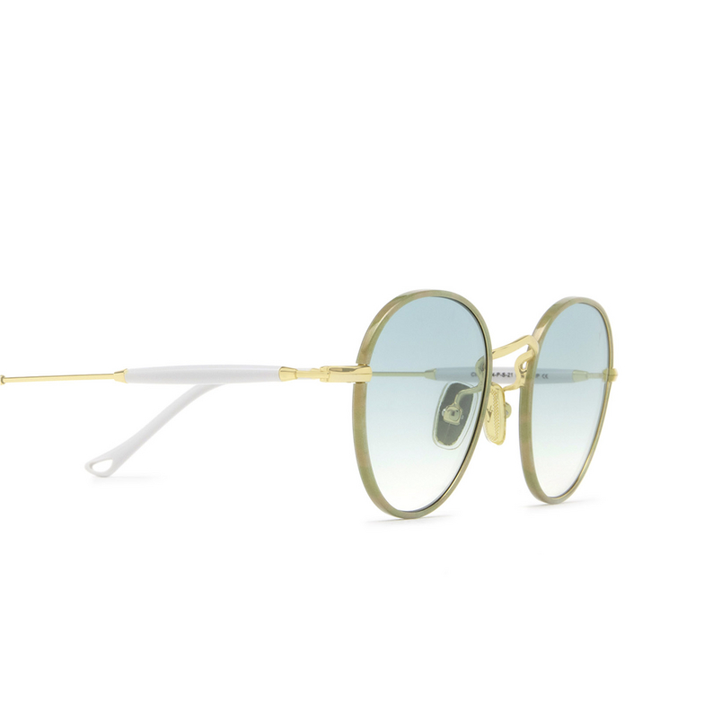 Eyepetizer CINQ Sunglasses C.4-P-S-21 turquoise havana and gold - 3/5
