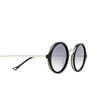 Occhiali da sole Eyepetizer DES ART C.A-1-27F black matt and silver - anteprima prodotto 3/5