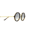 Eyepetizer DES ART Sunglasses C.I-4-25F dark havana matt and gold - product thumbnail 3/5