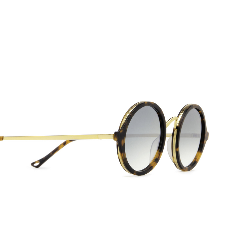 Eyepetizer DES ART Sunglasses C.I-4-25F dark havana matt and gold - 3/5