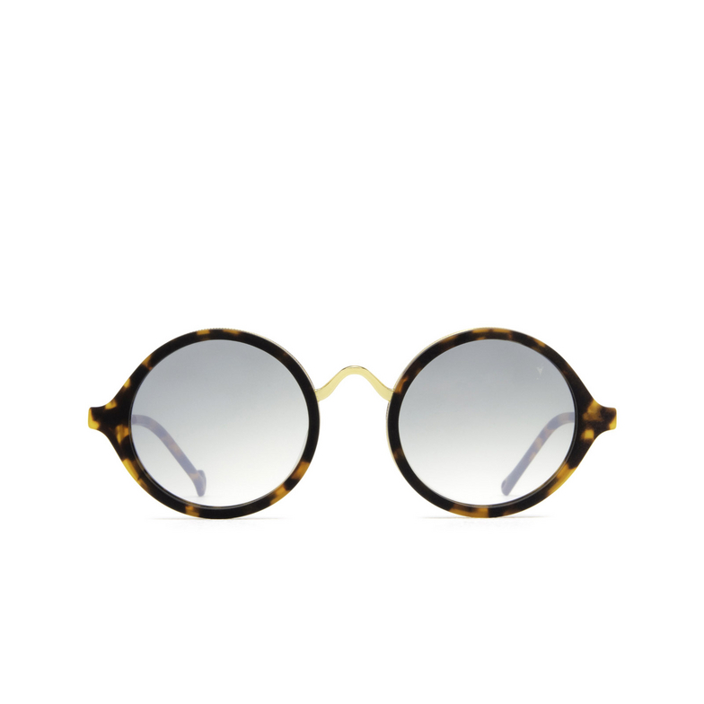 Eyepetizer DES ART Sunglasses C.I-4-25F dark havana matt and gold - 1/5