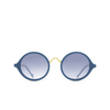 Eyepetizer DES ART Sunglasses C.T-4-26F petrol blue matt and gold - product thumbnail 1/5