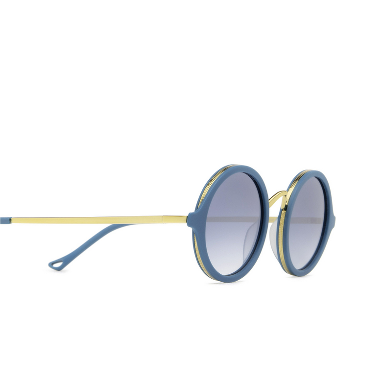 Eyepetizer DES ART Sunglasses C.T-4-26F petrol blue matt and gold - 3/5