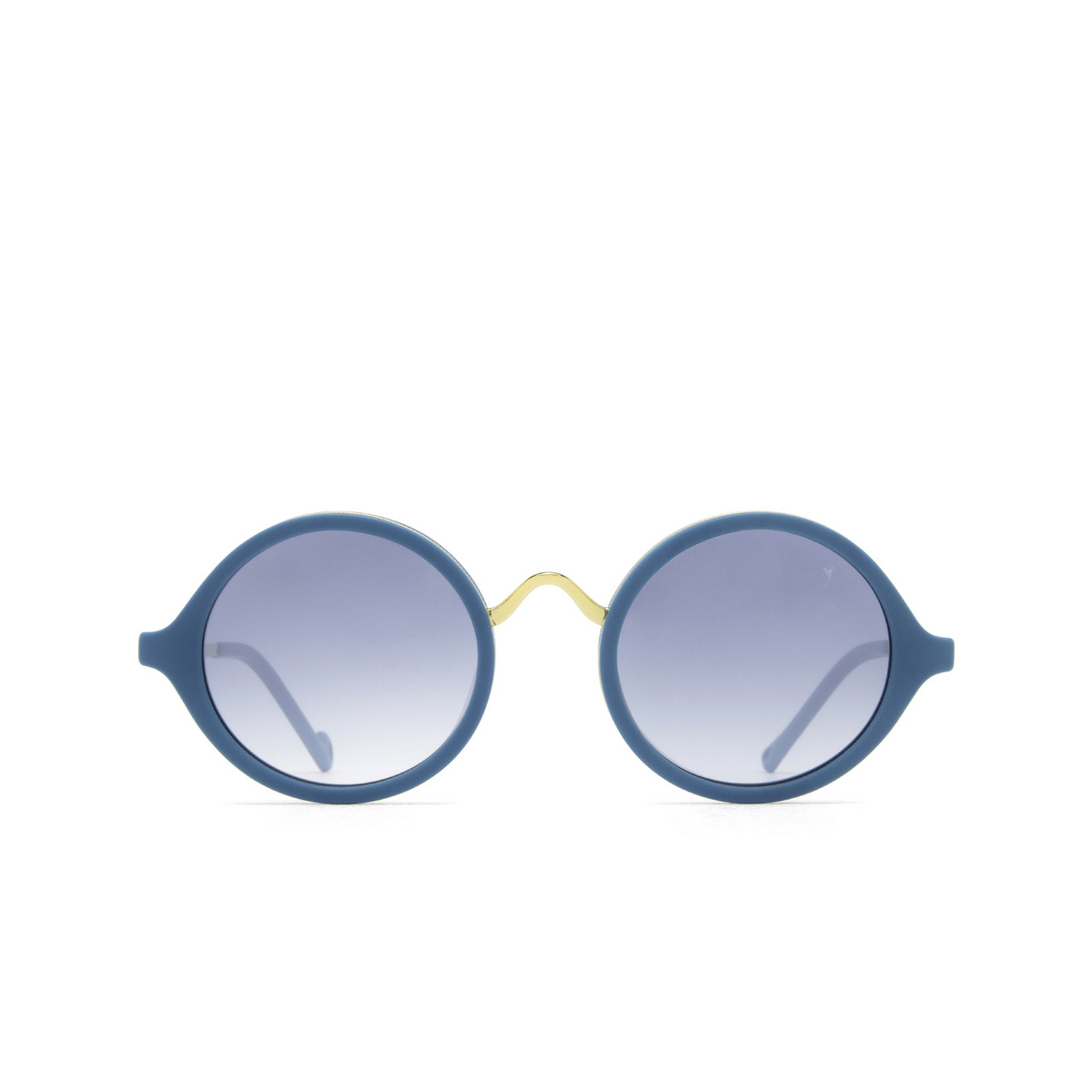 Eyepetizer DES ART Sunglasses C.T-4-26F Petrol Blue Matt and Gold - front view