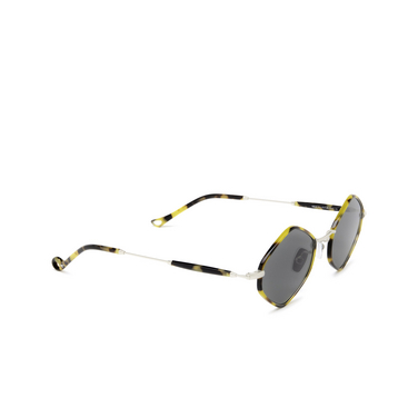 Eyepetizer DEUX Sunglasses C.1-O-F-40 havana and silver - three-quarters view