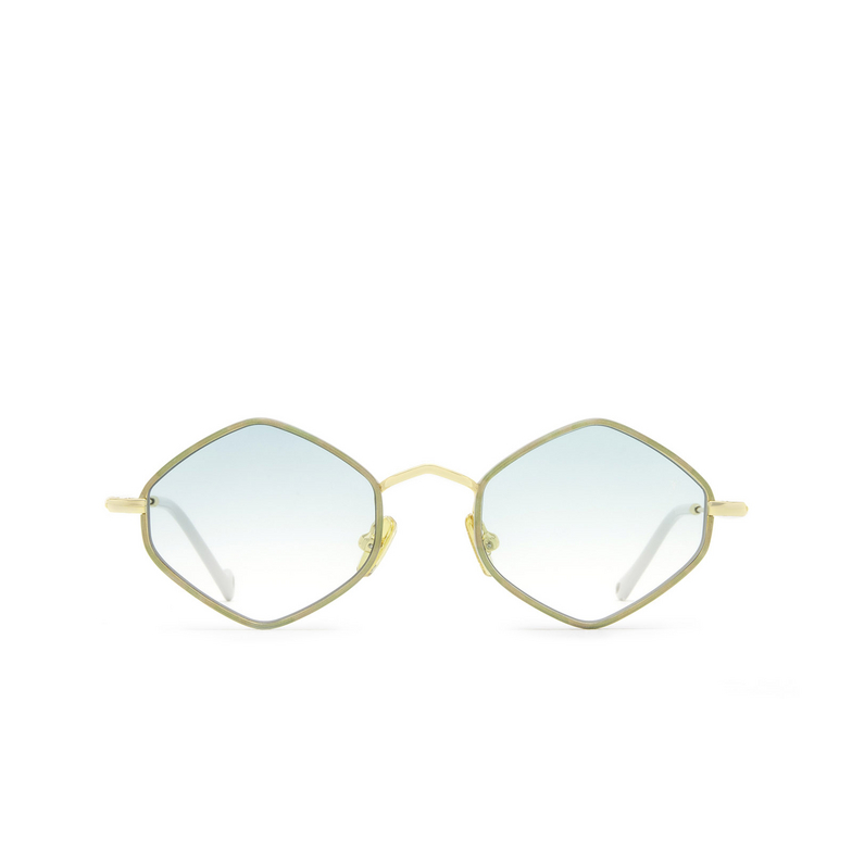 Eyepetizer DEUX Sunglasses C.4-P-S-21 turquoise havana and gold - 1/5