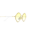 Lunettes de soleil Eyepetizer DEUX C.4-Q-L/L-14F yellow havana and gold - Vignette du produit 3/5