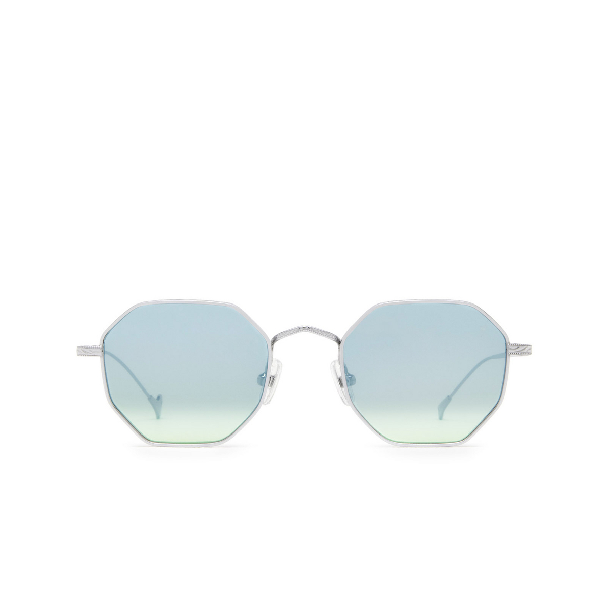 Eyepetizer® Irregular Sunglasses: Hort color Silver C.1-23F - front view.