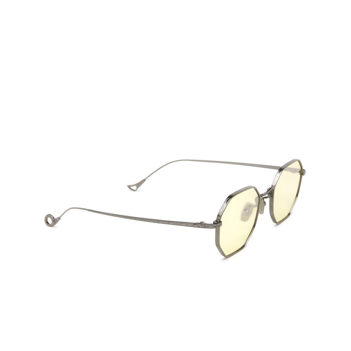 Eyepetizer® Irregular Sunglasses: Hort color Gun C.3-24F - three-quarters view.