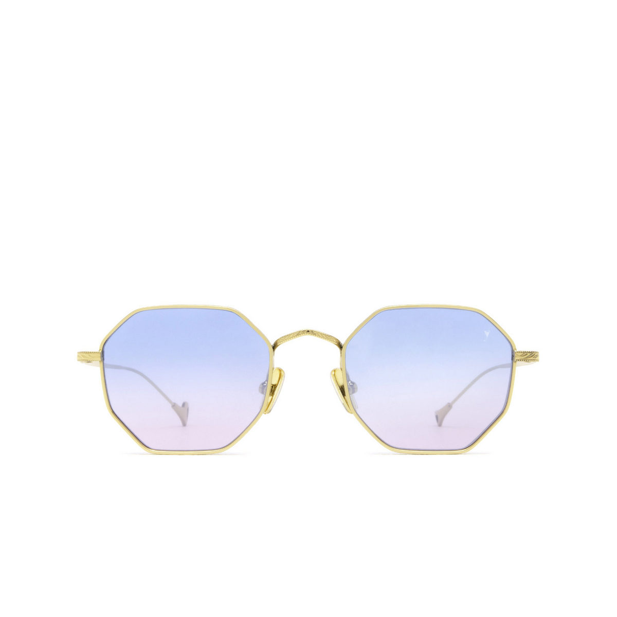 Eyepetizer® Irregular Sunglasses: Hort color Gold C.4-42F - front view.