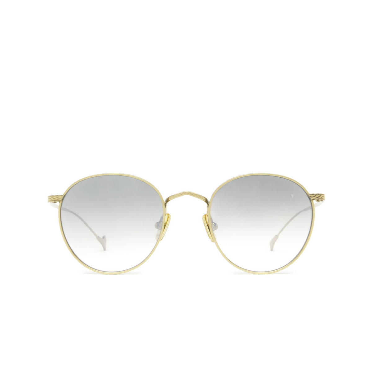 Eyepetizer® Round Sunglasses: Jockey color Gold C.4-25F - front view.
