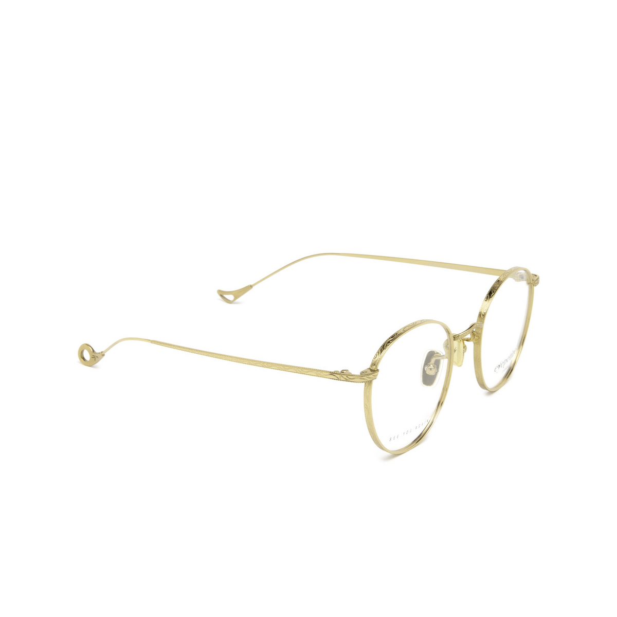 Eyepetizer® Round Eyeglasses: Jockey Opt color C.4 Gold - 2/8