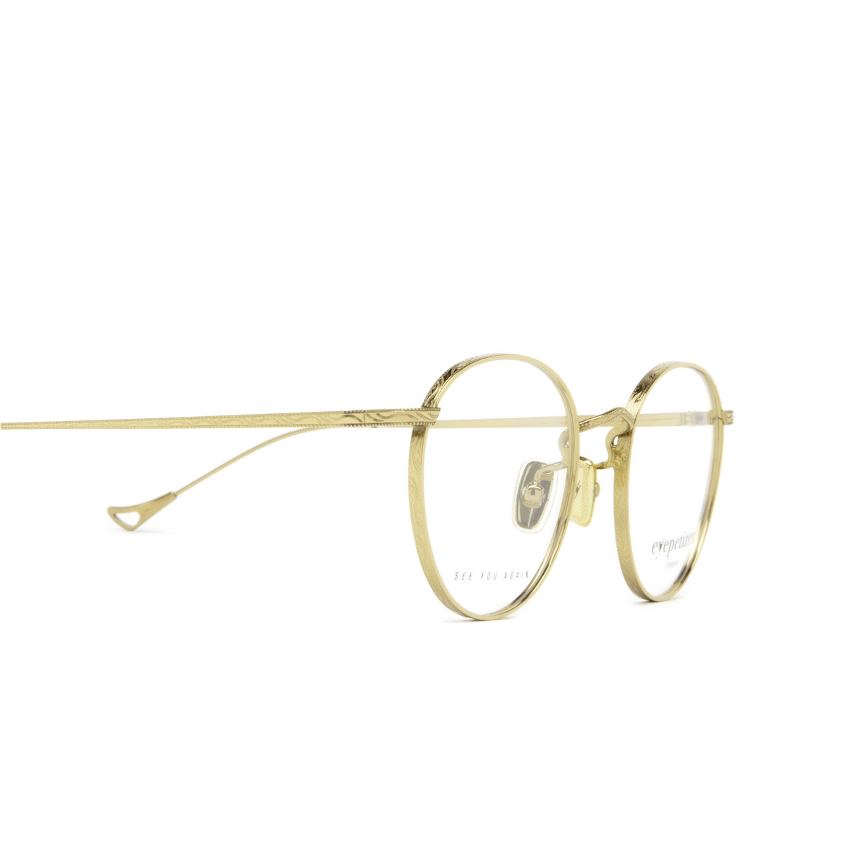 Eyepetizer® Round Eyeglasses: Jockey Opt color C.4 Gold - 3/8