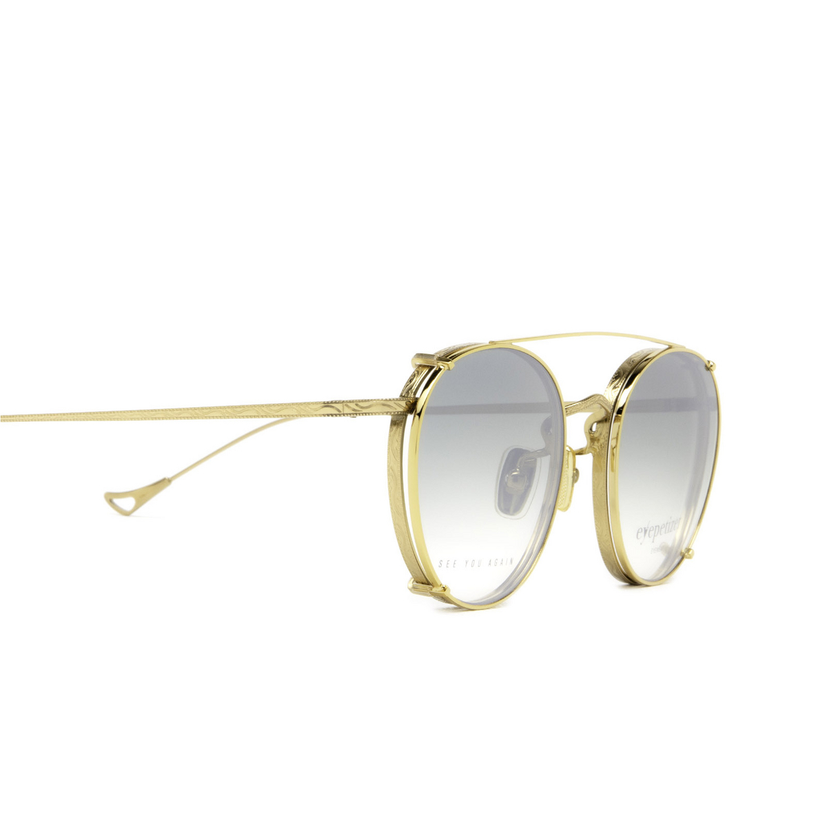 Eyepetizer® Round Eyeglasses: Jockey Opt color C.4 Gold - 6/8