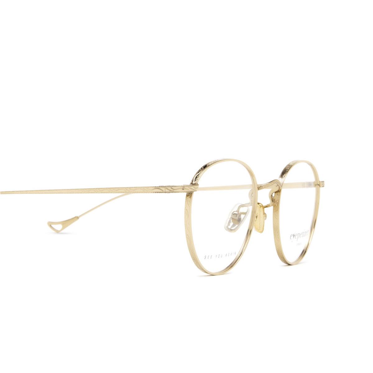 Eyepetizer® Round Eyeglasses: Jockey Opt color C.9 Rose Gold - 3/8