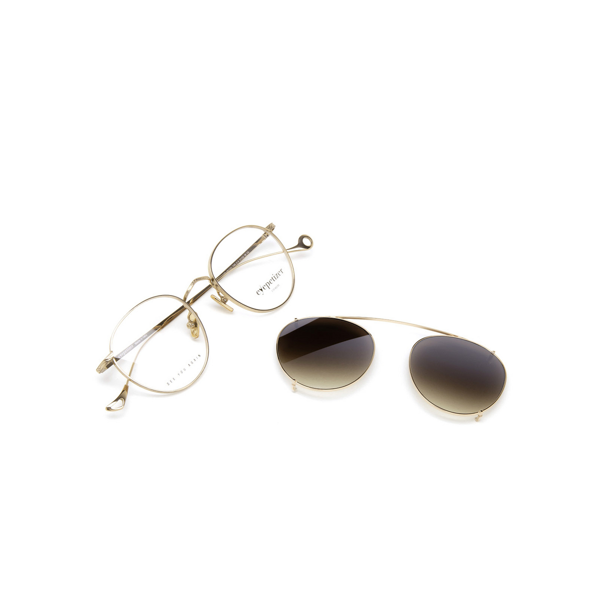 Eyepetizer® Round Eyeglasses: Jockey Opt color C.9 Rose Gold - product thumbnail 7/8