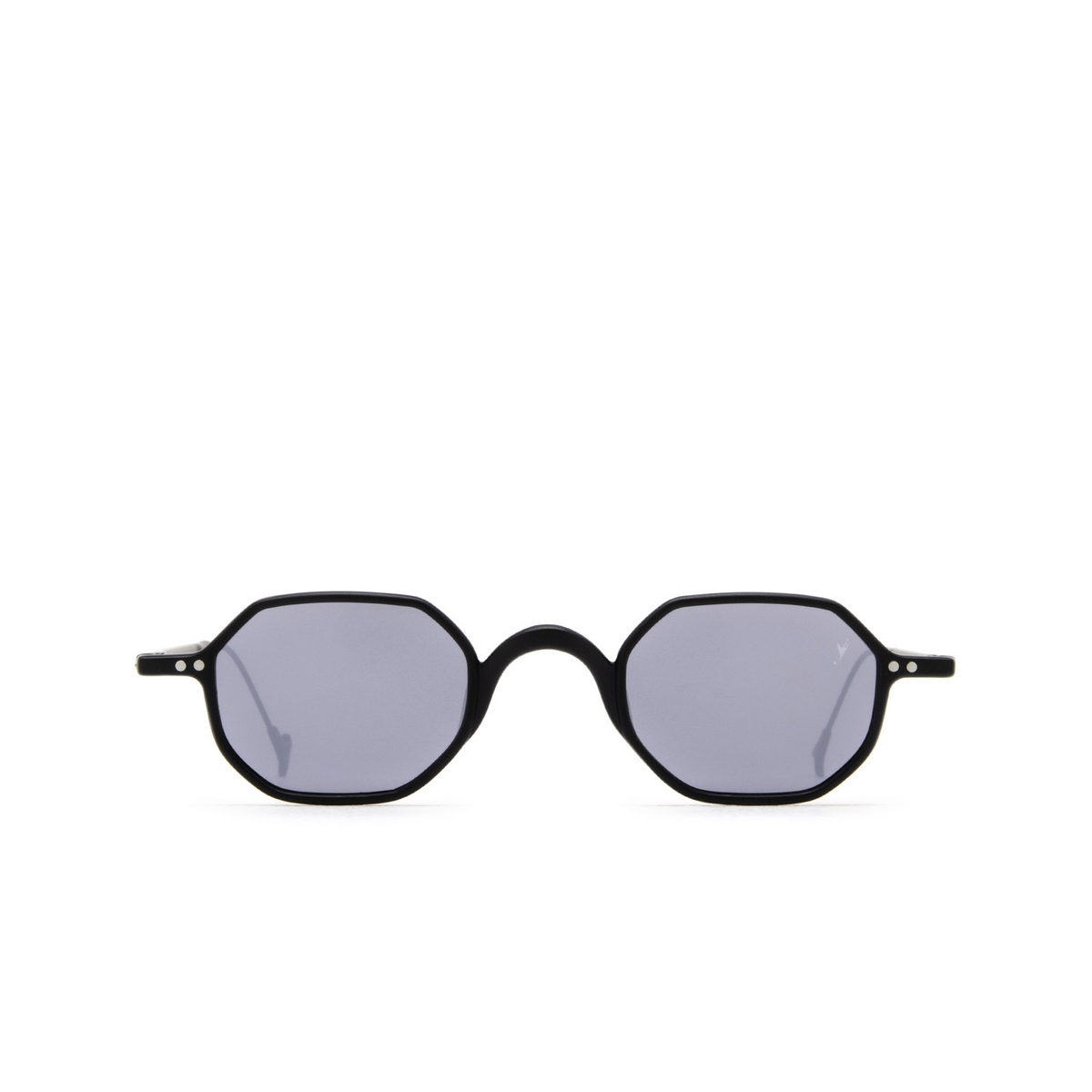 Eyepetizer® Irregular Sunglasses: Lauren color Black Matt And Black C.A-6-7F - front view.