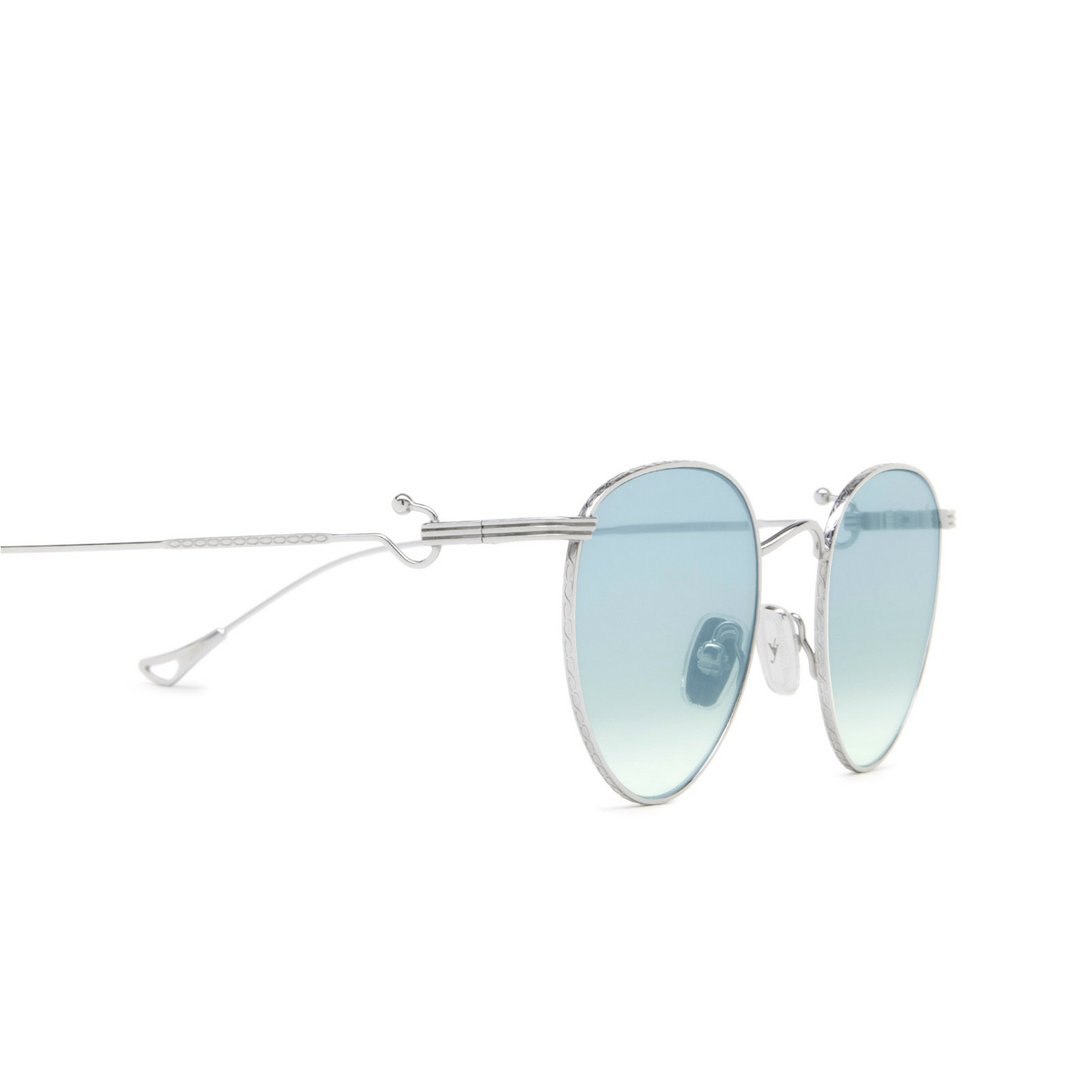 Eyepetizer® Round Sunglasses: Lune color C.1-23F Silver - product thumbnail 3/4