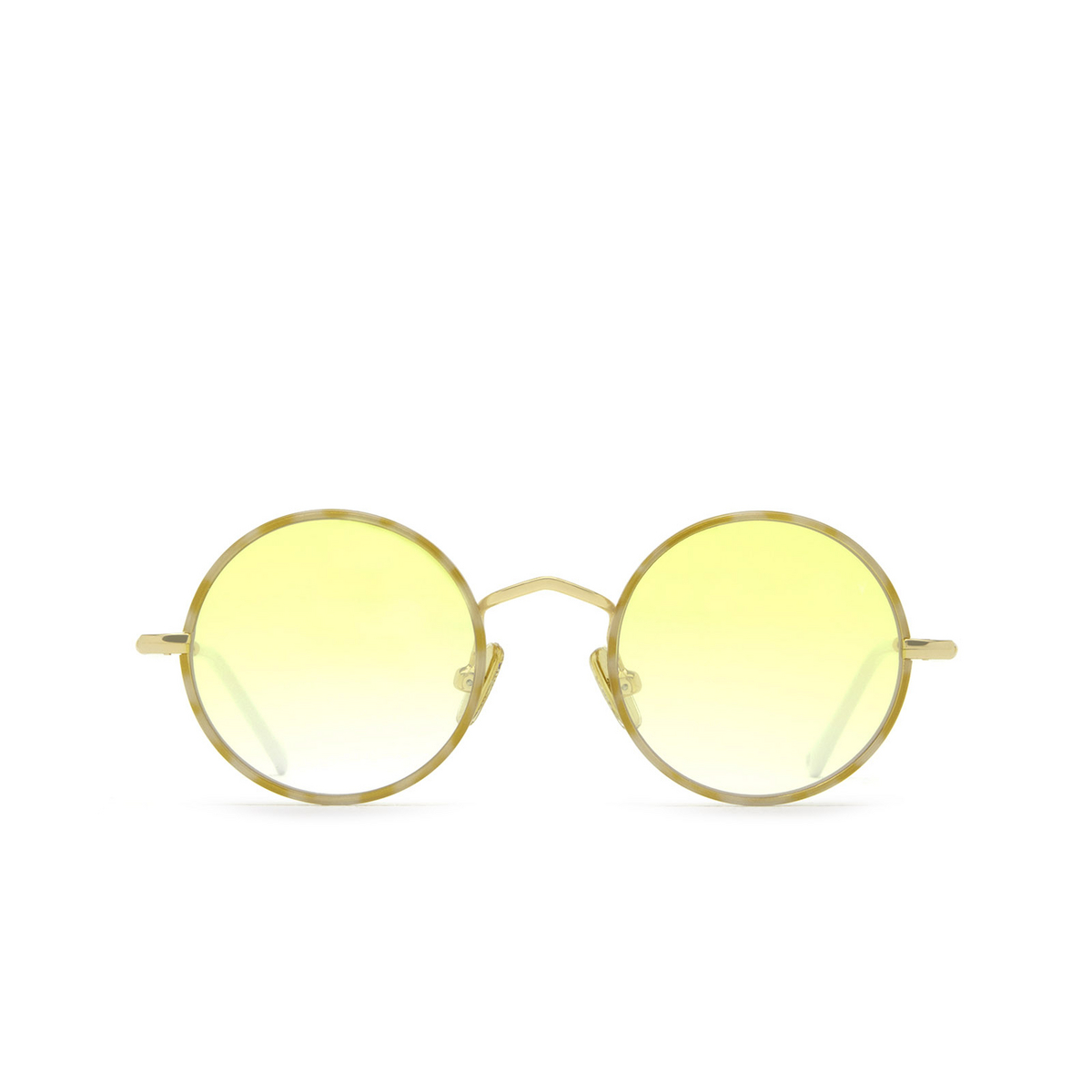 Eyepetizer QUATRE Sunglasses C.4-Q-L/L-14F Yellow Havana and Gold - front view